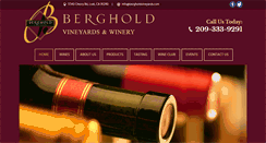 Desktop Screenshot of bergholdvineyards.com